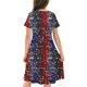 thumbnail image 4 of Odeerbi Niñas Día de La Independencia Vestido de Línea A Verano Patriótico Cuello Redondo Manga Corta Vestido Casual, 4 of 9