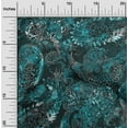 thumbnail image 2 of oneOone Cotton Flex Teal Green Fabric Paisley Quilting Supplies Print Sewing Fabric By The Yard 40 Inch Wide, 2 of 4