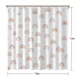 thumbnail image 5 of Waterproof Bohemian Shower Curtain 72x72 Inch Boho Style Polyester Unique Shower Curtain for Bathroom Hotel Home Decor with 12 Plastic Hooks, 5 of 5
