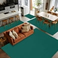 thumbnail image 5 of Dark Green Area Rugs 3x5 for Living Room, Farmhouse Solid Green Color Modern Art Non Slip Washable Rug Runner, Low Pile Indoor Floor Carpet Mat Bathroom Rugs for Bedroom, Kids Room, 5 of 9
