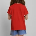 thumbnail image 4 of Piuwrlz T-Shirts Tops for Kids Girls Short Sweatshirt Sleeve Red Size 7 Years, 4 of 4