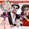 thumbnail image 2 of QLUEWX Halloween Plush Toys Bat Stuffed Animal, 9 Inch Cute Soft Bat Plush Doll with Bow Tie & Heart Tail, Spooky Halloween Stuffed Animals for Kids Party Favors Home Decor Gift, 2 of 6
