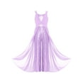 thumbnail image 3 of TiaoBug Combinaison à Paillettes pour Filles Sans Manches, Barboteuses, Robe Maxi en Mousseline, Salopettes, Combinaisons pour 7-14 Ans, Violet 12, 3 of 6