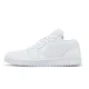 thumbnail image 2 of Ni - ke Ni - ke Wmns Air Jordan 1 Low AJ1 Triple White Women Unisex Casual Shoes DV0990-111, 2 of 5