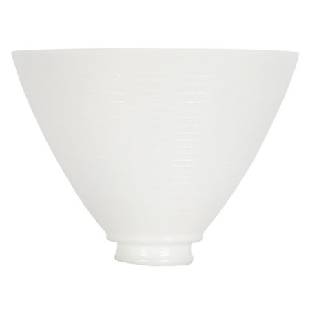 - White Opal Glass 8 Inch Reflector Floor Lampshade Replacement