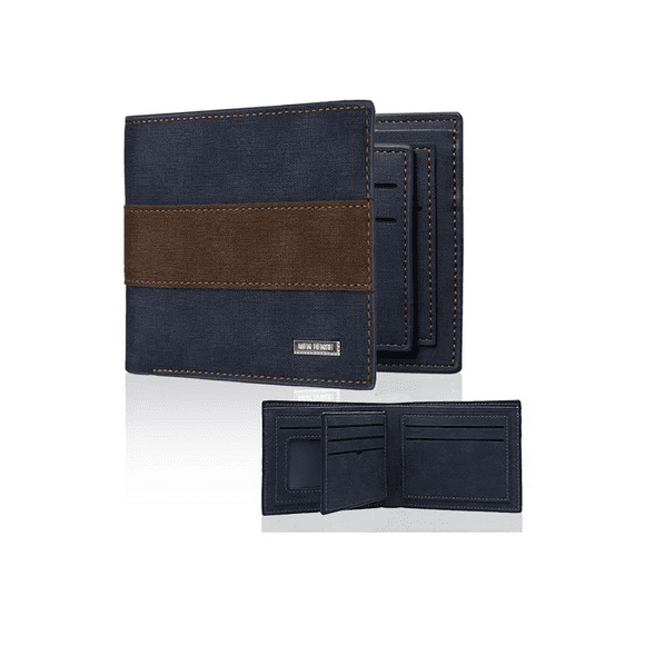 Cartera Billetera De Cuero Con Múltiples Tarjetas Para Hombre Xtellar azul