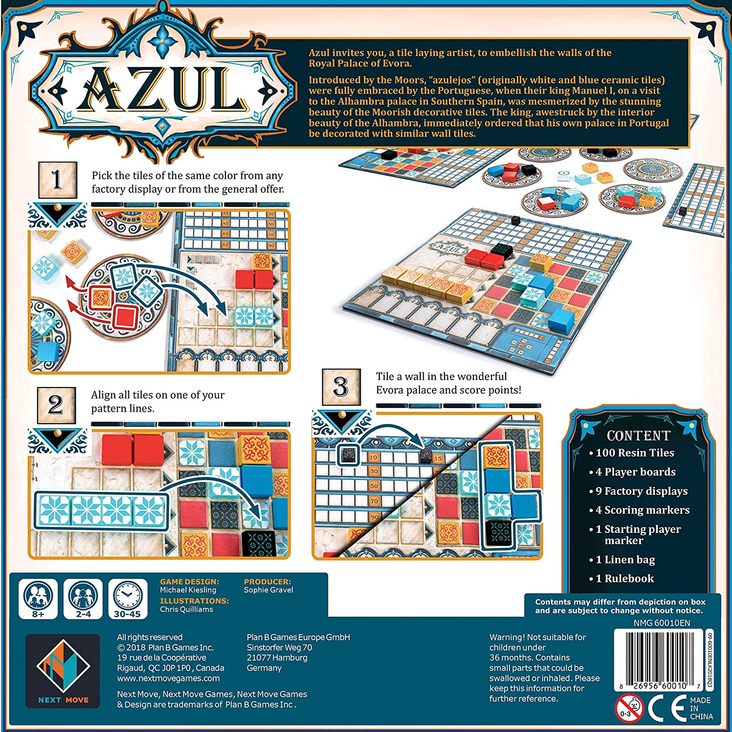 Azul Family Tile Strategy Game for Ages 8+ photo 3