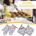 thumbnail image 5 of Sikiie Strawberry And Flowers Oven Mitts and Pot Holders, Silicone Oven Gloves, Heat Resistant Oven Mitts 4Pcs Set, 5 of 6