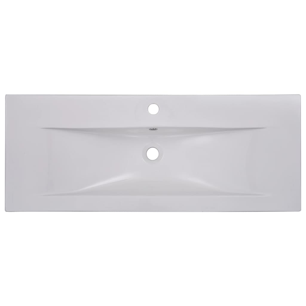 vidaXL Wash Basin Built-in Sink Vanity Sink Bathroom Basin Bath Sink Ceramic