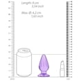 thumbnail image 4 of Shots Realrock Crystal Clear Plug Anal 3,5 Pouces - Violet, 4 of 4