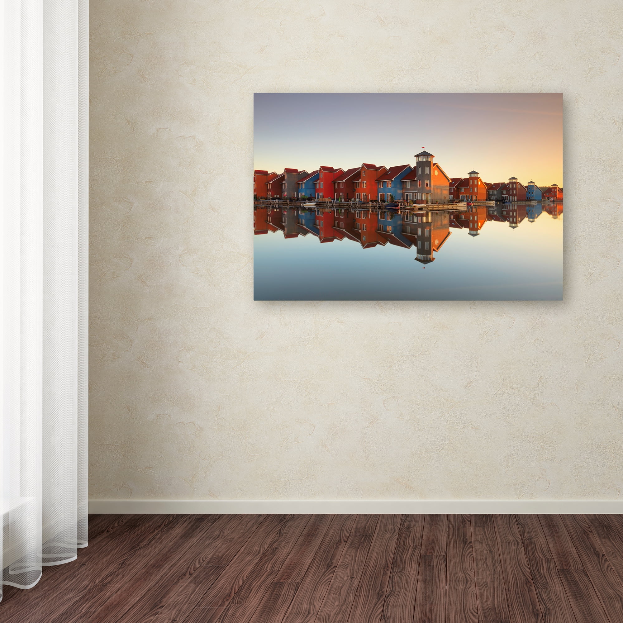 Trademark Fine Art 'House Refelctions' Canvas Art by Fiorenzo Carozzi