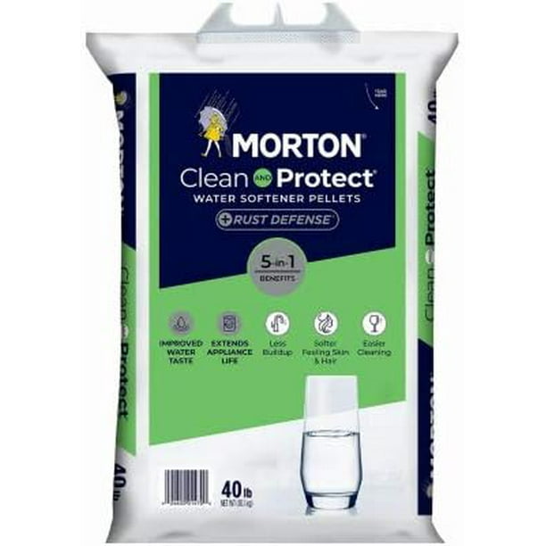 Morton Salt Morton-Rust-40 Morton F124700000g Clean &amp; Protect/Rust Defense Water Softener ...