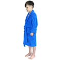 thumbnail image 3 of SKYLINEWEARS Terry Cloth Toddler Bathrobe for Girls and Boys Shawl Robes Blue Size 12, 3 of 4