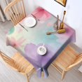 thumbnail image 2 of Soft Floral Watercolor Pattern Square Tablecloth,Waterproof Square Table Cover,Wipeable Spillproof Washable Table Cover for Home Kitchen Party Decor 52"x52"(132x132cm), 2 of 6