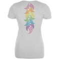 thumbnail image 2 of Halloween Unicorn Costume Rainbow Pony Juniors Soft T Shirt White MD, 2 of 2