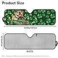 thumbnail image 3 of POLERO Windshield Sun Shade, St. Patrick English Bulldog Front Window Sunshade Car Accessories Universal Fit Off-road Vehicle Truck Sun Visor Protector, Keep Car Cool, 3 of 7