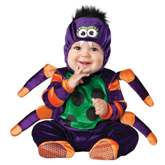 Costumes for All Occasions Itsy Bitsy Spider Fancy-Dress Costume with Plush Tuft for Infants, 6-12 M