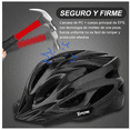 thumbnail image 4 of Set Casco De Bicicleta Bloosom  Adulto Ciclismo +gafas+mascara+bolso Negro 52-58cm, 4 of 4