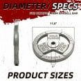 thumbnail image 2 of Signature Fitness Cast Iron Weight Plates for Strength Training, Fits 1-Inch Barbell, Multiple Size Options, 2 of 7