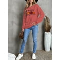 thumbnail image 4 of Anbech Thankful Grateful Blessed Sweatshirt for Women Pumpkin Shirt Graphic Long Sleeve Pullover Christmas Ladies Top, 4 of 7