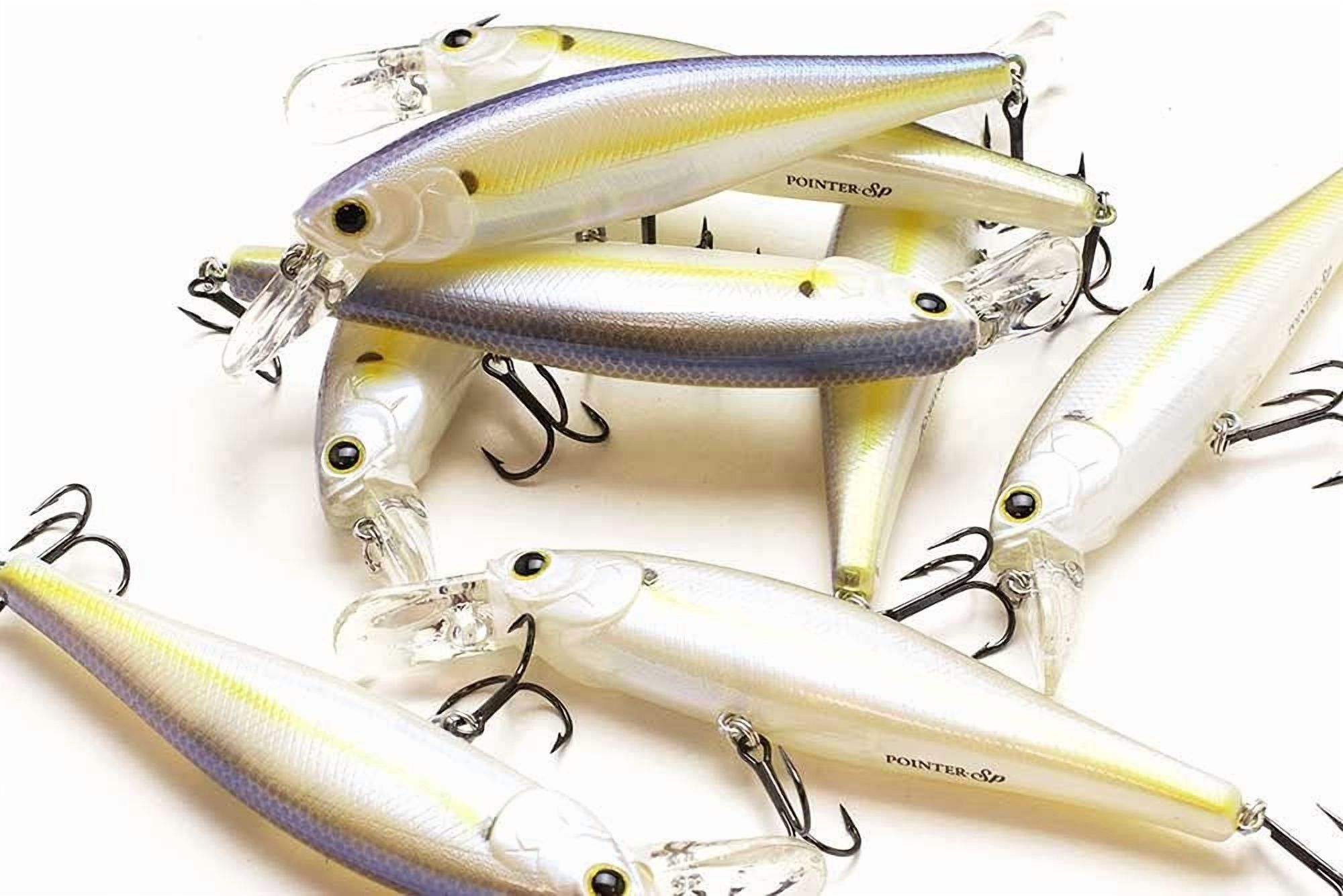 Lucky Craft Pointer 100SP Jerk Bait, 4", 5/8 oz,Chartreuse Shad