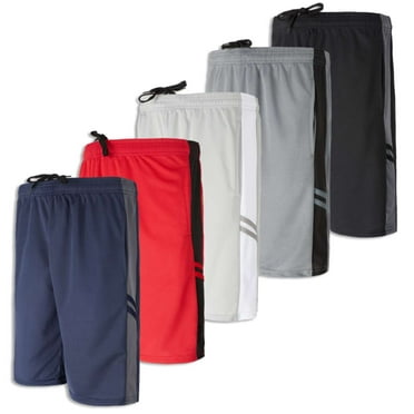 5 Pack: Men's Mesh Athletic Basketball Shorts Quick Dry Activewear with Pockets