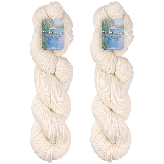 JubileeYarn Merino Au Naturel Yarn - Undyed - 2 Hanks
