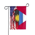 thumbnail image 5 of American Flag Waving Show Antigua And Barbuda Flag Antiguan And Barbud American Friendship Proud Root Garden Flag, Double-Sided Decorative Outdoor Flag, Polyester Yard Flag 12 x 18 in, 5 of 5