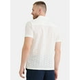thumbnail image 5 of Fly By Night Men’s and Big Men’s Embroidered Cotton Eyelet Button Up Shirt with Short Sleeves, Sizes S-3XL, 5 of 5
