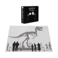 thumbnail image 5 of Ambesonne Dinosaur Jigsaw Puzzle, People Look at T-Rex, Heirloom-Quality Fun Activity for Family Durable Cardboard, 1000 pcs, Dimgrey Black White, 5 of 5