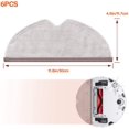 thumbnail image 4 of 6 Pcs Chiffon de Nettoyage en Microfibre Compatible avec Roborock S5, S5 Max, S6, S6 Pur, S6 MaxV, E4, E35, et E2 Mi Aspirateur Robot, Lavable et Réutilisable, 4 of 5