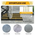 thumbnail image 7 of Rubber Curb Ramp for Driveway 1 Pack, 15T Heavy Duty Sidewalk Curb Ramp, 2.6" Rise Height Curbside Bridge Ramp for Garage for Low Cars, Wheelchairs, L.O.A. 4FT, 7 of 7