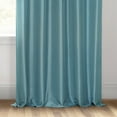 thumbnail image 6 of Half Price Drapes Nassau Blue Faux Dupioni Silk Blackout Curtains for Bedrooms (1 Panel), 50WX 108L, 6 of 13