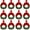 Classic Style, variant on 12 Pcs Christmas Kitchen Cabinet Wreaths with Ribbon 5.12 Inch Mini Christmas Wreath Small Kitchen Wreath Greenery Wreath for Window Door(Red,Classic Style)