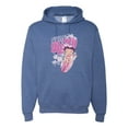 thumbnail image 1 of Wild Bobby, Shore Surfer Betty Boop Betty Boop Unisex Hoodie Sweatshirt, Vintage Heather Blue, Small, 1 of 5