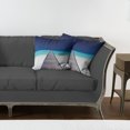 thumbnail image 7 of Ambesonne Hawaii Throw Pillow Cover 2 Pack, Wooden Path into Ocean, 24", Navy Turquoise Cream, 7 of 7