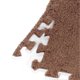 thumbnail image 2 of 10pcs Plush Foam Floor Mat Prevent Slip Cuttable Thickened Interlocking Carpet Tiles for Bedroom Brown, 2 of 4