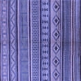 thumbnail image 1 of Ahgly Company Indoor Square Oriental Blue Industrial Area Rugs, 4' Square, 1 of 4