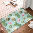 thumbnail image 2 of Non Slip Door Mat, green Cactus Succulents Fast Drying Bath Tub Mats, Absorbent Bathroom Rugs Entrance Welcome Mat, Bath MatS for Tub, Floor, Home, Kitchen, Hotel,16x24in, 2 of 6