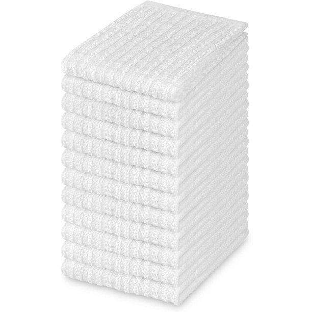 DecorRack 100 Cotton Bar Mop, 12 x 12 inch, Cleaning Towels for