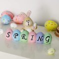 thumbnail image 4 of Easter Bunny Holding Eggs and Happy Desktop Decorations, Resin Easter Bunny Rabbits Figurine Tabletop Centerpiece for Spring Decor Easter Home Office Party Decor, 4 of 5