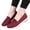 Red, variant on longantii Women's Orthopedic Knit Flat Loafers Breathable Mesh Round Toe Comfortable Slip On Walking Shoes Casual Lightweight Daily Footwear for Ladies Beige