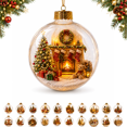 thumbnail image 6 of PLPPYFS Glowing Christmas Diorama Ornament, Light‑Up Mini Holiday Scene 3.54In, Christmas Hanging Diorama Ornament with Warm LED Light, Festive Keepsake for Tree, Mantel & Christmas Party Decor, 6 of 6
