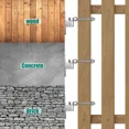 thumbnail image 4 of Heavy Duty J Bolt Gate Hinge, 304 Stainless Steel Gate Hinge, One-Piece Heavy Du, 4 of 5