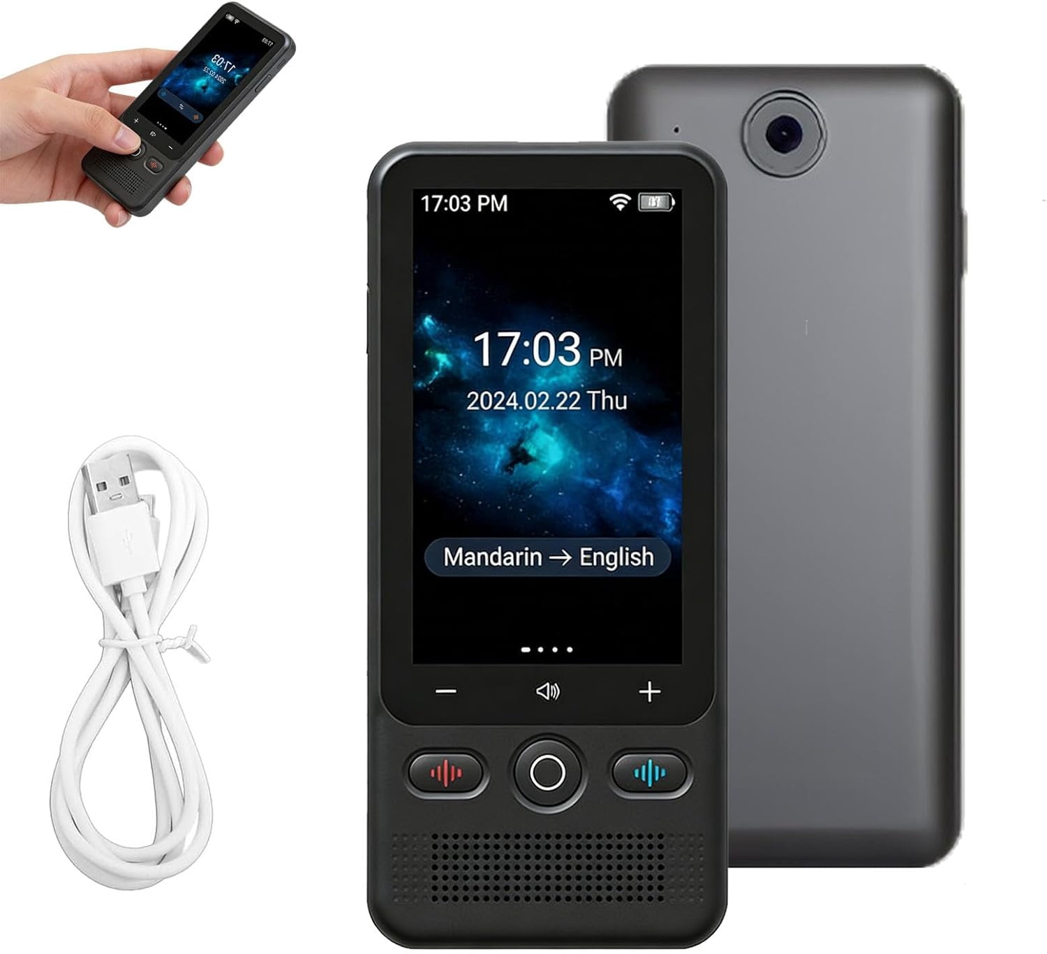 Enence Instant Language Translator. Portable Real-Time Translation