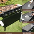 thumbnail image 5 of KingChii 5-Burner 38" Propane Griddle for Camping, Tailgating, BBQ, Backyard & Patio, 5 of 9