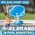 thumbnail image 3 of GoSports Splash Hoop PRO Swimming Pool Basketball Game - Includes Poolside Water Basketball Hoop, 2 Balls and Pump - Blue, 3 of 7