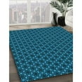 thumbnail image 3 of Ahgly Company Tapis d'Intérieur Lavable en Machine Rond Transitionnel Bleu Ciel Profond, 4 Pieds Rond, 3 of 7