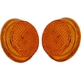 thumbnail image 2 of APSMOTIV Auxilary Lamps 3" Round Amber Led Side Marker Trailer Lights Led Light Trailer Clearance Marker Led Universally Fit Any Vehicles With (Amber, 12V Volts), 2 of 7