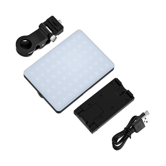 RGB LED Phone Selfie Light 2000Mah Battery Rechargeable Video Fill Light Portable 3 Lighting Mode Video Light